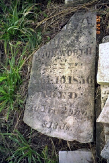 Julia Ann Drysdale Worth tombstone 