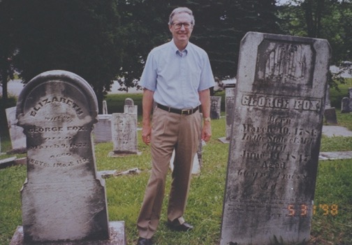 George Fox & Elizabeth Ann Link tombstones  