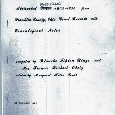 Samuel Kerr Estate Papers 1