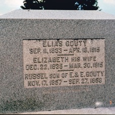 Elizabeth Shute tombstone 