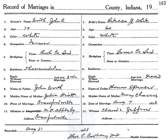 John C. Worth Rebecca J. White marriage license Montgomery Co.  .jpg