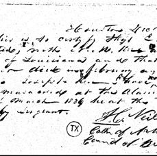James Clinton Neill Affidavit 12-3-1837 